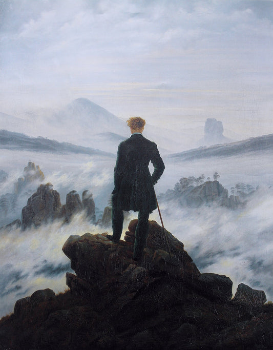 Caspar David Friedrich, Wanderer above the Sea of Fog, c. 1818 fine art print by Art Lectio