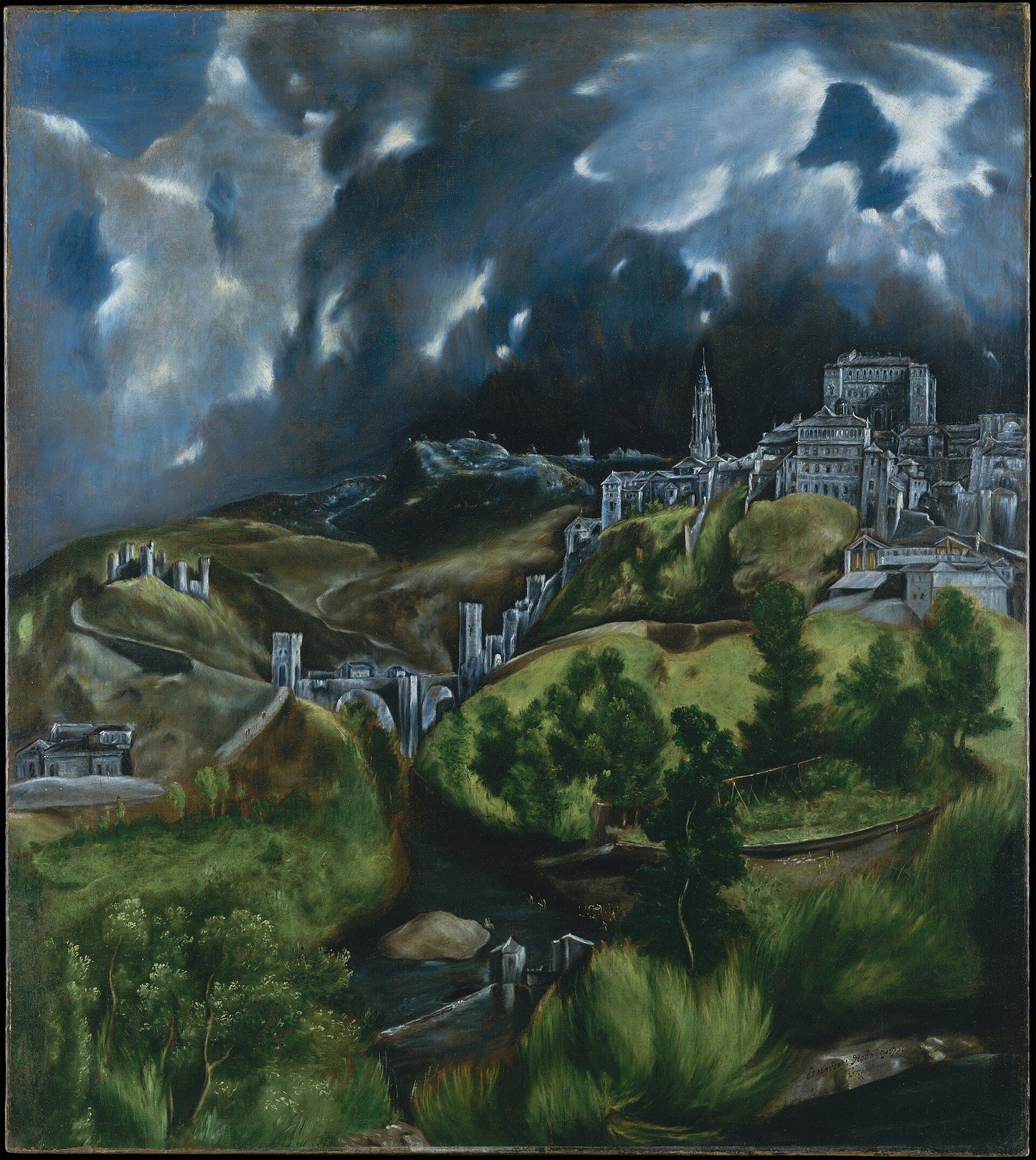 El Greco, View of Toledo, c. 1596–1600 fine art print by Art Lectio