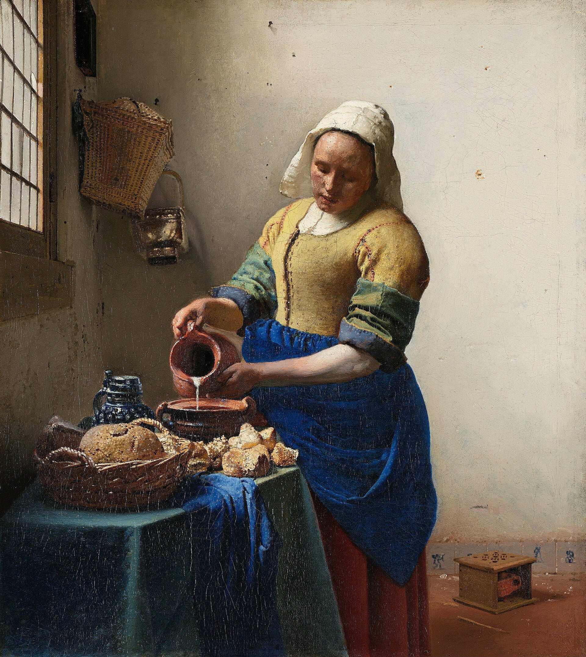 Johannes Vermeer, The Milkmaid, c. 1657–1658 fine art print by Art Lectio