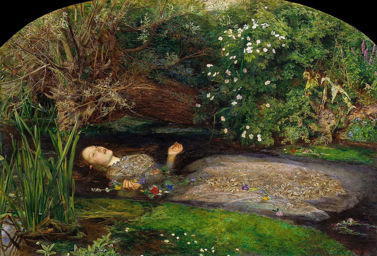 John Everett Millais, Ophelia, 1851–1852 — Giclée Print & Canvas
