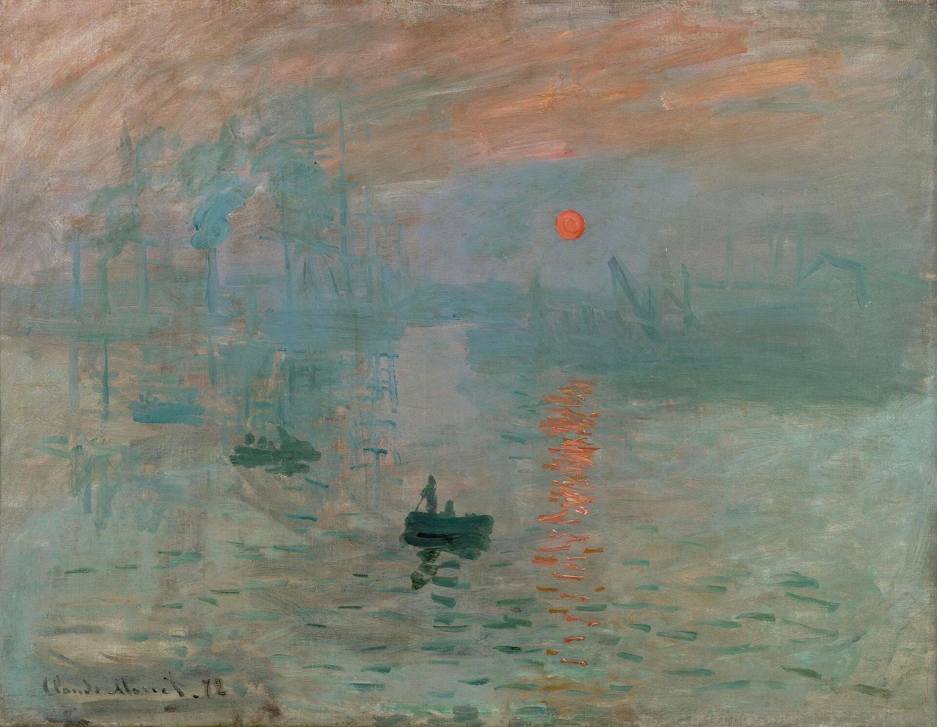 Claude Monet, Impression, Sunrise, 1872 fine art print by Art Lectio