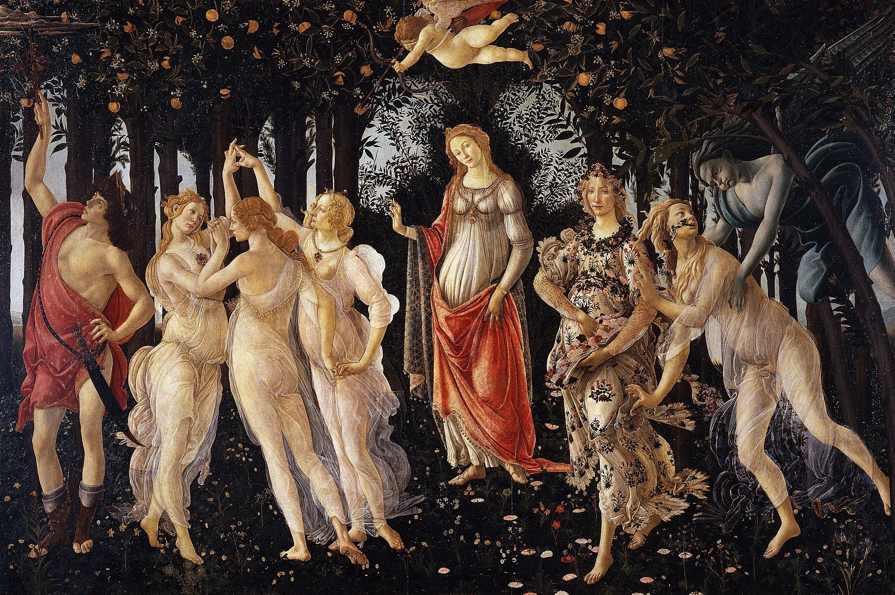 Sandro Botticelli, La Primavera, c. 1477–1482 fine art print by Art Lectio