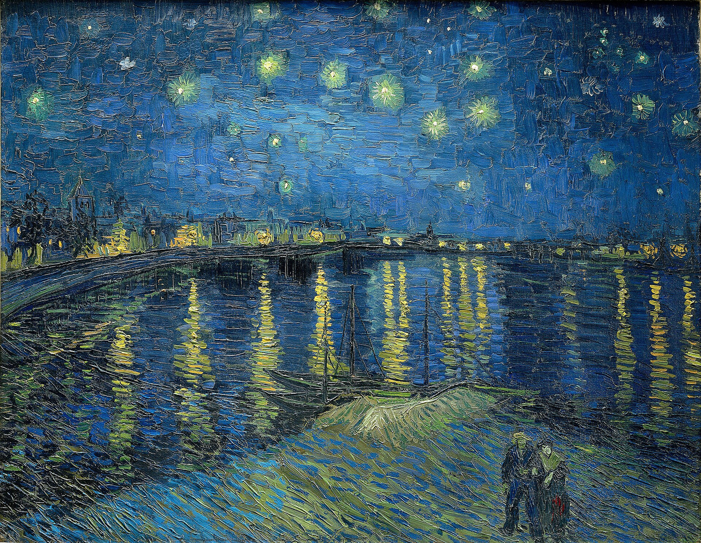 Vincent van Gogh, Starry Night Over the Rhône, 1888 fine art print by Art Lectio