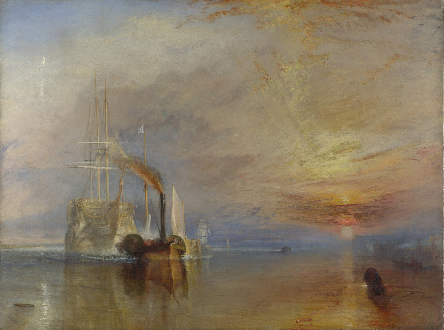J. M. W. Turner, The Fighting Temeraire, 1839 artwork image by Art Lectio