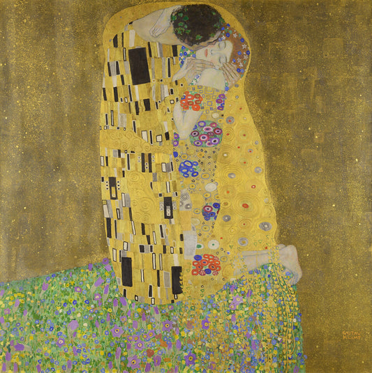 Gustav Klimt, The Kiss, 1907–1908 fine art print by Art Lectio