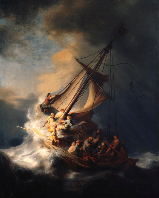 Rembrandt van Rijn, Christ in the Storm on the Sea of Galilee, 1633 fine art print by Art Lectio